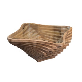 Mesa de Centro Romimex Marrón Nogal 90 x 45 x 90 cm de Romimex, Mesas - Ref: D1617952, Precio: 806,94 €, Descuento: %