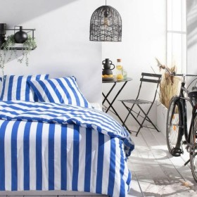 Housse de Couette TODAY Summer Stripes Bleu 240 x 220 cm de TODAY, Couettes et housses de couette - Réf : S7187955, Prix : 39...