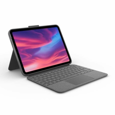 Teclado Bluetooth con Soporte para Tablet Logitech Combo Touch Gris Francés AZERTY de Logitech, Teclados - Ref: S7188226, Pre...