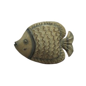 Wall Decoration Romimex White Metal Fish 27 x 10 x 3 cm by Romimex, Sculptures - Ref: D1618000, Price: 17,90 €, Discount: %