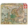 Puzzle Educa 1000 Pièces Carte de Educa, Puzzles classiques - Réf : S7188704, Prix : 29,84 €, Remise : %