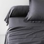 Taie d'oreiller TODAY Essential Noir 45 x 185 cm Anthracite de TODAY, Draps et taies d'oreiller - Réf : S7189254, Prix : 21,8...