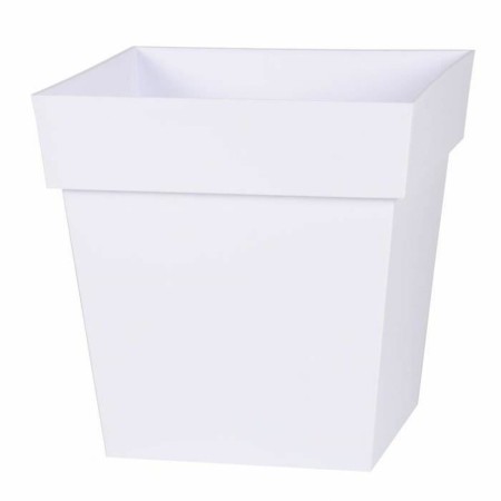 Pot EDA Blanc polypropylène 32 x 32 x 32 cm de EDA, Pots de fleurs - Réf : S7189281, Prix : 25,93 €, Remise : %