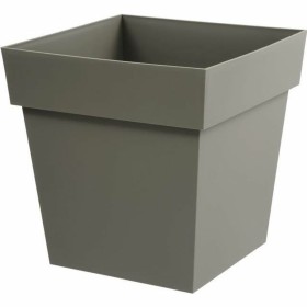 Plant pot EDA Tuscan Taupe polypropylene Squared 39 x 39 x 39 cm by EDA, Flower Pots - Ref: S7189316, Price: 32,94 €, Discoun...