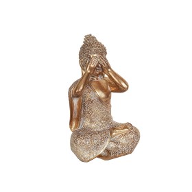 Decorative Figure Romimex Golden Buddha 15 x 24 x 13 cm by Romimex, Ornaments - Ref: D1618029, Price: 22,59 €, Discount: %