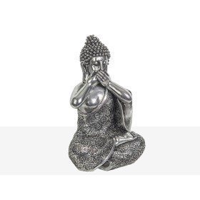 Figura Decorativa Romimex Prateado Buda 15 x 24 x 13 cm de Romimex, Adornos - Ref: D1618032, Preço: 22,59 €, Desconto: %