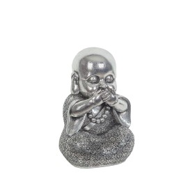 Decorative Figure Romimex Silver Resin Mouth Monk 16 x 22 x 15 cm by Romimex, Collectables - Ref: D1618038, Price: 25,66 €, D...