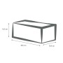 Planter EDA Anthracite Plastic 99 x 39 x 43 cm | Tienda24 - Global Online Shop Tienda24.eu