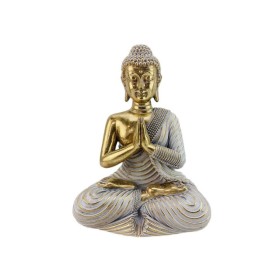 Decorative Figure Romimex Golden Resin Buddha 18 x 25 x 14 cm by Romimex, Collectables - Ref: D1618044, Price: 44,15 €, Disco...