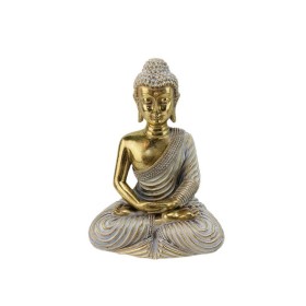 Decorative Figure Romimex Golden Buddha 13 x 18 x 9 cm by Romimex, Ornaments - Ref: D1618045, Price: 20,97 €, Discount: %