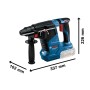 Martillo perforador BOSCH Professional GBH 24 C de BOSCH, Martillos perforadores - Ref: S7189693, Precio: 515,86 €, Descuento: %