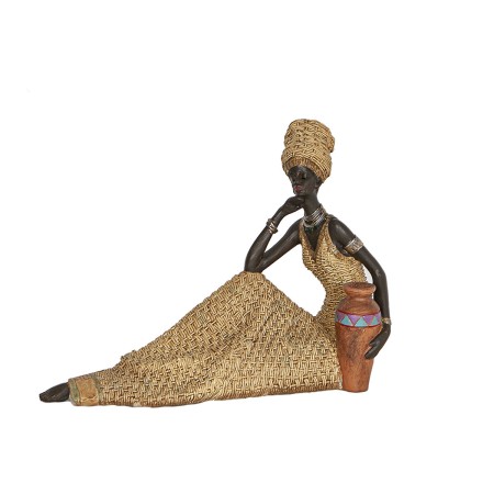 Deko-Figur Romimex Bunt Harz Afrikanerin Vase 26 x 20 x 12 cm von Romimex, Sammlerstücke - Ref: D1618089, Preis: 31,45 €, Rab...