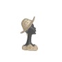 Bust Romimex Brown Resin Lady Hat 18 x 34 x 7 cm by Romimex, Sculptures - Ref: D1618091, Price: 49,30 €, Discount: %