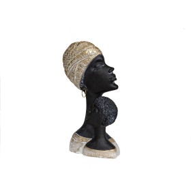 Buste Romimex Marron Résine Africaine 18 x 33 x 7 cm de Romimex, Sculptures - Réf : D1618096, Prix : 35,89 €, Remise : %