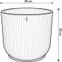 Plant pot Elho  Ø 25 cm Circular White Plastic | Tienda24 - Global Online Shop Tienda24.eu