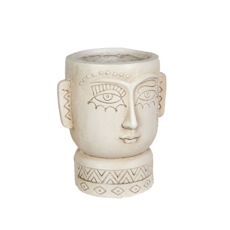 Planter Romimex Grey Resin Ethnic Bust 26 x 30 x 22 cm by Romimex, Cachepots - Ref: D1618131, Price: 52,39 €, Discount: %