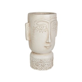 Macetero Romimex Gris Resina Étnico Busto 25 x 38 x 21 cm de Romimex, Maceteros - Ref: D1618132, Precio: 57,52 €, Descuento: %