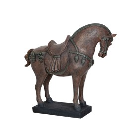 Decorative Figure Romimex Brown Resin Horse 39 x 36 x 16 cm by Romimex, Collectables - Ref: D1618148, Price: 70,87 €, Discoun...