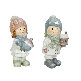 Set of Figures Romimex Multicolour Resin Pair Toys 14 x 26 x 13 cm (2 Pieces) by Romimex, Christmas - Ref: D1618156, Price: 5...