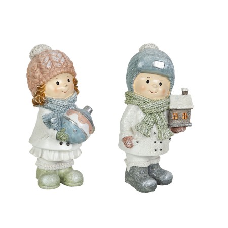 Ensemble de Figurines Romimex Multicouleur Résine Couple Jouets 14 x 26 x 13 cm (2 Pièces) de Romimex, Noël - Réf : D1618156,...