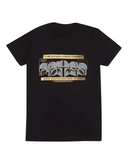 Maglia a Maniche Corte The Mandalorian Row of Helmets Nero Unisex da The Mandalorian, T-shirt - Ref: D0800469, Precio: €26.77...