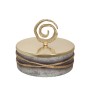 Caixa Decorativa Romimex Branco Dourado Vidro Alumínio 26 x 22 x 26 cm de Romimex, Caixas - Ref: D1618170, Preço: 140,74 €, D...