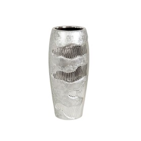 Vase Romimex Silver Ceramic 14 x 30 x 14 cm by Romimex, Vases - Ref: D1618177, Price: 26,21 €, Discount: %