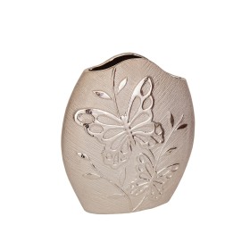 Florero Romimex Champán Porcelana 25 x 28 x 9 cm de Romimex, Jarrones - Ref: D1618185, Precio: 29,46 €, Descuento: %