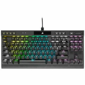 Bluetooth-Tastatur für Tablet Corsair K70 RGB TKL Schwarz Französisch AZERTY von Corsair, Tastaturen - Ref: S7190149, Preis: ...