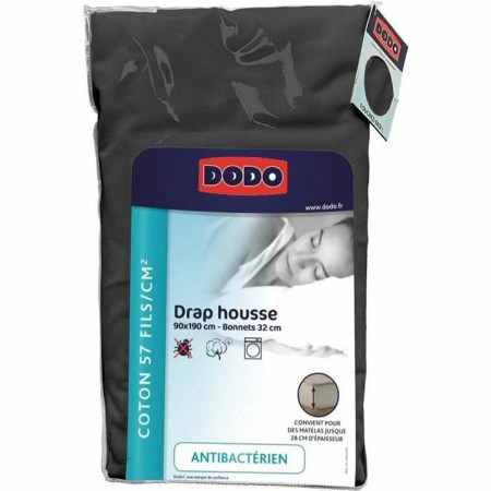 Lençol de baixo DODO Antracite 90 x 190 de DODO, Lençóis e capas de almofadas - Ref: S7190355, Preço: 26,89 €, Desconto: %