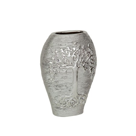 Vase Romimex Argenté Porcelaine 18 x 26 x 10 cm de Romimex, Vases - Réf : D1618208, Prix : 18,25 €, Remise : %