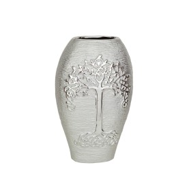 Vase Romimex Silver Porcelain 20 x 32 x 11 cm by Romimex, Vases - Ref: D1618209, Price: 27,29 €, Discount: %