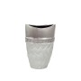 Vaso Romimex Argentato Ceramica 16 x 24 x 9 cm di Romimex, Vasi - Rif: D1618224, Prezzo: 26,66 €, Sconto: %