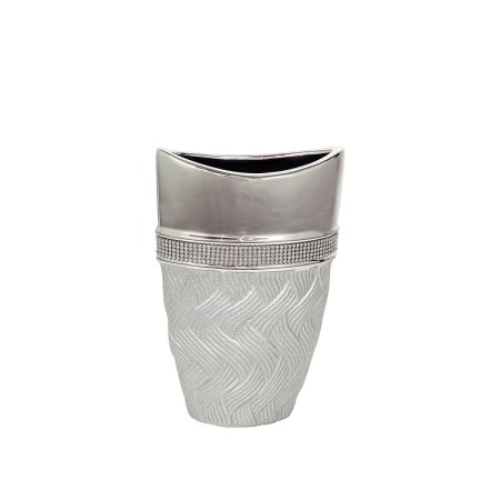 Vase Romimex Argenté Céramique 16 x 24 x 9 cm de Romimex, Vases - Réf : D1618224, Prix : 26,66 €, Remise : %