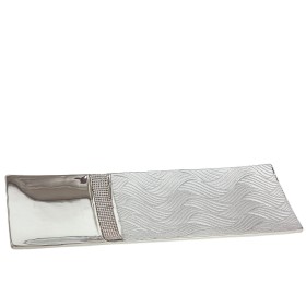 Centro de Mesa Romimex Plateado Cerámica 39 x 3 x 14 cm de Romimex, Adornos - Ref: D1618226, Precio: 30,46 €, Descuento: %