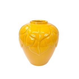 Florero Romimex Mostaza Cerámica 18 x 20 x 18 cm de Romimex, Jarrones - Ref: D1618227, Precio: 25,40 €, Descuento: %