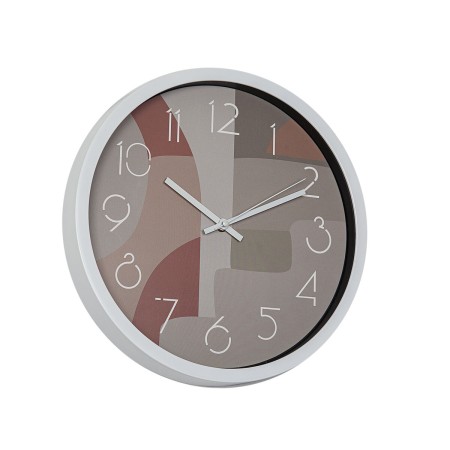 Wall Clock Romimex White Green Pink polystyrene 30 x 30 x 4 cm by Romimex, Wall Clocks - Ref: D1618234, Price: 13,44 €, Disco...