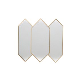 Espejo de pared Romimex Dorado Metal Rombos 5 x 69 x 70 cm de Romimex, Espejos de pared - Ref: D1618251, Precio: 190,05 €, De...