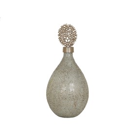 Bouteille Romimex Doré Argenté Métal verre 24 x 52 x 24 cm Avec couvercle de Romimex, Objets de décoration - Réf : D1618264, ...