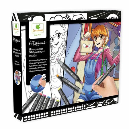 Colouring Activity Box Sycomore manga garcony by Sycomore, Notebooks and colouring books - Ref: S7191105, Price: 32,07 €, Dis...