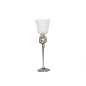 Verre Romimex Argenté Métal verre 12 x 42 x 12 cm de Romimex, Pièces de collection - Réf : D1618273, Prix : 72,32 €, Remise : %