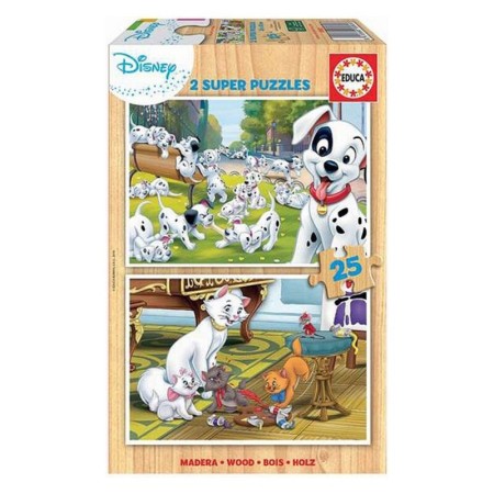 Set de 2 Puzzles Disney Dalmatians + Aristochats 25 Pièces de Disney, Puzzles classiques - Réf : S7191193, Prix : 27,56 €, Re...