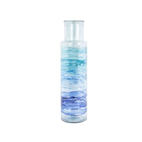 Vase made from recycled glass Romimex Blue recycled glass 15 x 55 x 15 cm by Romimex, Vases - Ref: D1618288, Price: 57,51 €, ...