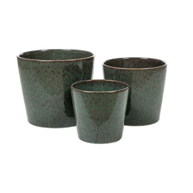 Set di vasi da fiori Romimex Azzurro Porcellana (3 Pezzi) di Romimex, Cachepot - Rif: D1618303, Prezzo: 171,70 €, Sconto: %