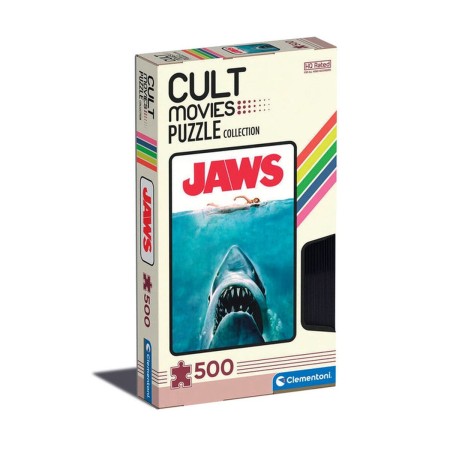 Puzzle Clementoni Cult Movies - Jaws 500 Pièces de Clementoni, Puzzles classiques - Réf : S7191336, Prix : 25,30 €, Remise : %