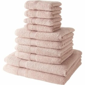 Ensemble de serviettes de toilette TODAY Rose clair 10 Pièces de TODAY, Serviettes de bain - Réf : S7191436, Prix : 46,74 €, ...