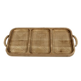 Tray Romimex Natural Wood 48 x 2 x 22 cm by Romimex, Plates and dishes - Ref: D1618377, Price: 45,22 €, Discount: %