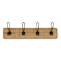 Wall mounted coat hanger Romimex Natural Wood 60 x 8 x 13 cm by Romimex, Wall Coat Racks - Ref: D1618380, Price: 53,40 €, Dis...