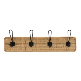 Wall mounted coat hanger Romimex Natural Wood 60 x 8 x 13 cm by Romimex, Wall Coat Racks - Ref: D1618380, Price: 53,40 €, Dis...