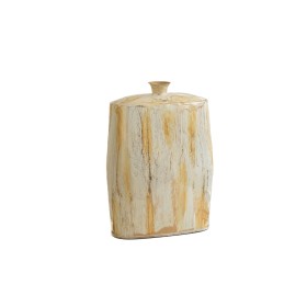 Vaso Romimex Branco Dourado Alumínio 28 x 41 x 13 cm de Romimex, Jarrões - Ref: D1618394, Preço: 104,77 €, Desconto: %